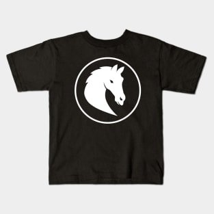 WHITE HORSE HEAD Kids T-Shirt